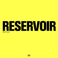 The book cover for Reservoir by Bas Princen. The title is in large, bold, black, sans-serif text on a bright yellow background. Below the title is the author's name, and at the bottom is the Hatje Cantz publisher logo.
