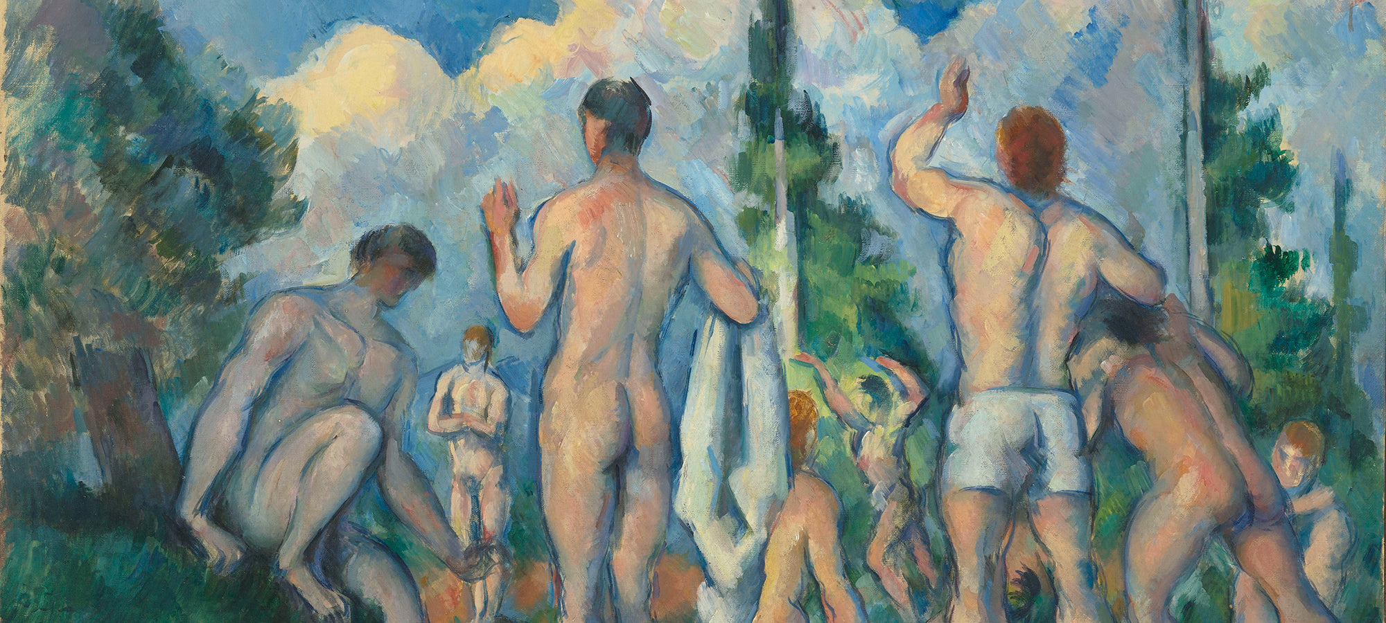 Paul Cezanne, Baigneurs (Bathers), ca. 1890
Oil on canvas, 60.5 × 82.5 cm, Musée d'Orsay, Paris
© GrandPalaisRMN (musée d'Orsay) / Hervé Lewandowski