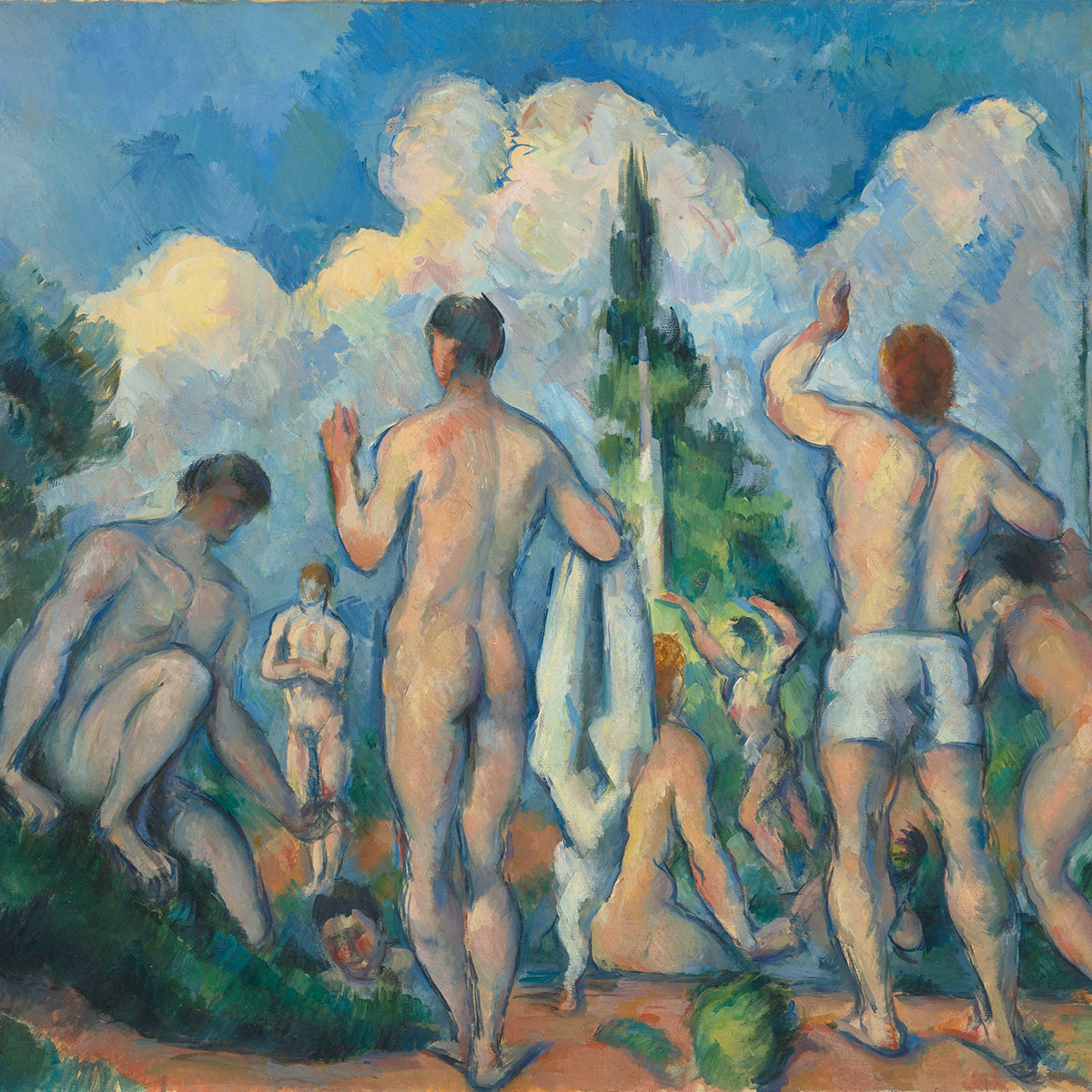 Paul Cezanne, Baigneurs (Bathers), ca. 1890
Oil on canvas, 60.5 × 82.5 cm, Musée d'Orsay, Paris
© GrandPalaisRMN (musée d'Orsay) / Hervé Lewandowski