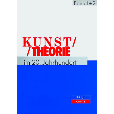 Cover Kunsttheorie im 20. Jahrhundert