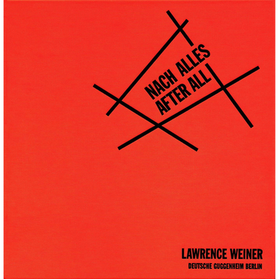 Cover Lawrence Weiner