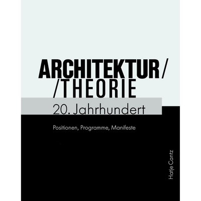 Cover Architekturtheorie 20. Jahrhundert