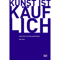 The cover of the book Kunst ist käuflich by Dirk Boll, featuring the title in large white block letters on a solid purple background.