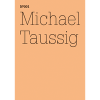 A peach-colored cover with the text Nº001, Michael Taussig in a thin, black serif font.