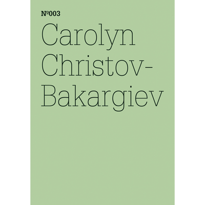 Cover Carolyn Christov-Bakargiev
