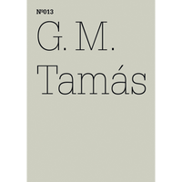A light gray book cover with thin black text reading N°013, G. M. Tamás.