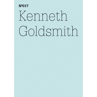 A light blue cover with the text Nº017 and Kenneth Goldsmith in a thin black serif font.