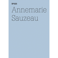 A light blue book cover with the text Nº025 and Annemarie Sauzeau in a thin black font at the top.