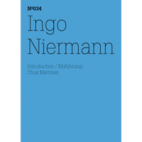 The cover of the book Ingo Niermann, Nº034, featuring black text on a light blue background.