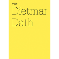 A yellow book cover with the words Nº036 Dietmar Dath in a thin black serif font.