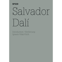The minimalist cover of Salvador Dalí, N°039, with black text on a grey-green background.