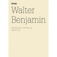 A minimalist cover for Walter Benjamin, N°045, with black typography on a cream-colored background.