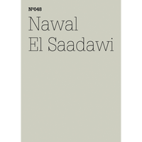 A minimalist cover with black text on a pale grey background reading Nº048, Nawal El Saadawi.