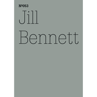 A grey-green book cover with the text Nº053, Jill Bennett, in a thin, black font.
