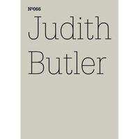 A minimalist cover with the name Judith Butler in a large, thin black font on a pale grey background, with N°066 in the top left corner.