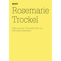 The yellow cover of issue Nº077, titled Rosemarie Trockel, with black serif text.