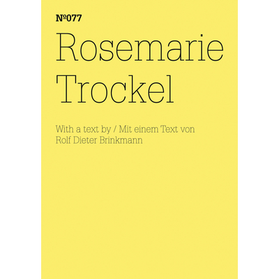 Cover Rosemarie Trockel