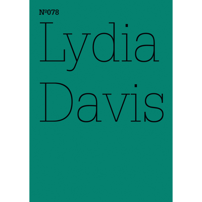 Cover Lydia Davis