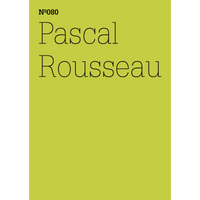 A book cover with a chartreuse green background and thin black text that reads, N°080, Pascal Rousseau.