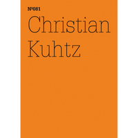 A minimalist orange cover with the text Nº081 and Christian Kuhtz in a thin black font.