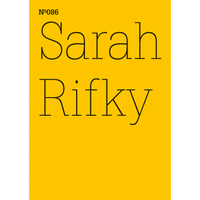 A bright yellow cover with the text Nº086 and Sarah Rifky in a thin black font.