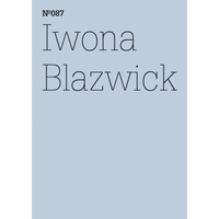 A light blue cover with the text Nº087 and Iwona Blazwick in a thin, black serif font.