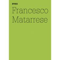 A lime green cover with the text Nº093 Francesco Matarrese in a thin, black typeface.