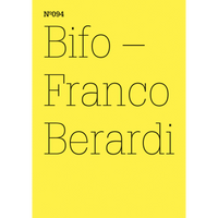 A bright yellow cover with the words Nº094 Bifo – Franco Berardi in a thin black font.