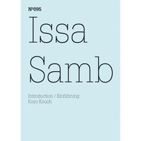 A pale blue book cover with the title Issa Samb in a large, black serif font. Additional text reads N°095 and Introduction / Einführung: Koyo Kouoh.
