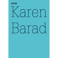 A teal book cover with the text Nº099 and Karen Barad in a thin, black, serif font.