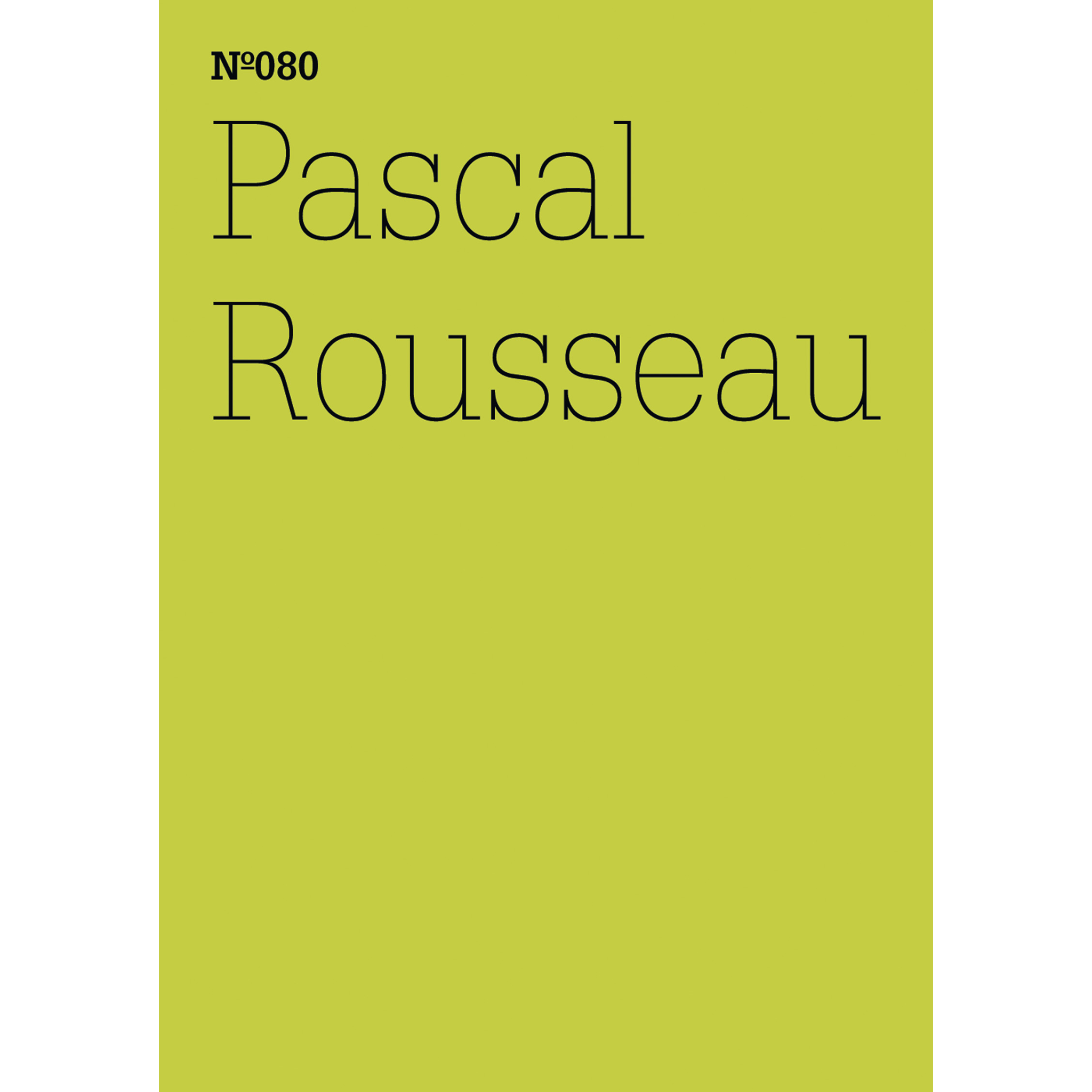 Pascal Rousseau - Hatje Cantz