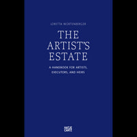 The book cover for The Artist’s Estate by Loretta Würtenberger, with white serif text on a solid dark blue background.
