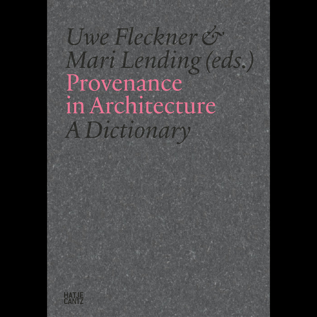 Coverbild Provenance in Architecture