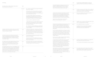 A two-page spread showing a timeline in German. A central column lists years from 1938 to 1965, separating two columns of text. The left column describes biographical events, while the right column describes corresponding world events.